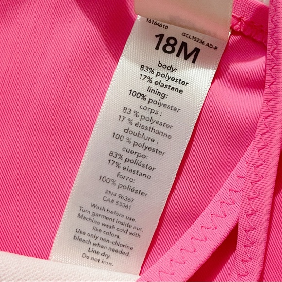 SOLD Carterโs | OshKosh Bโgosh | Swimwear | Pink Kitty Cat Bathing Suit - Picture 6 of 6